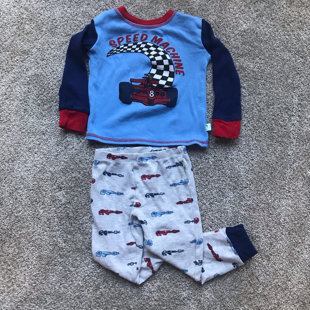 Duck duck goose race car pajamas 3T